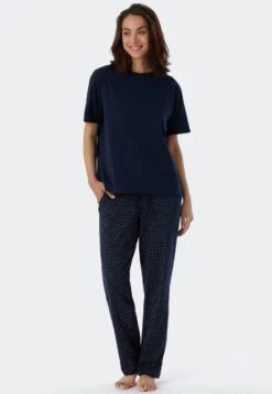 Schiesser T-Shirt Basic - Dunkelblau