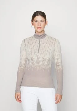 Kari Traa Juliane HalfzipMaglietta A Manica LungaGrey Donna T-shirt E Top KT041I05K-C11