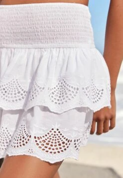 Next Embroidered Broderie Mini Skirt - Minigonna - White -Vendite Next 038b7aea6cc74149bf253aa896a7771c