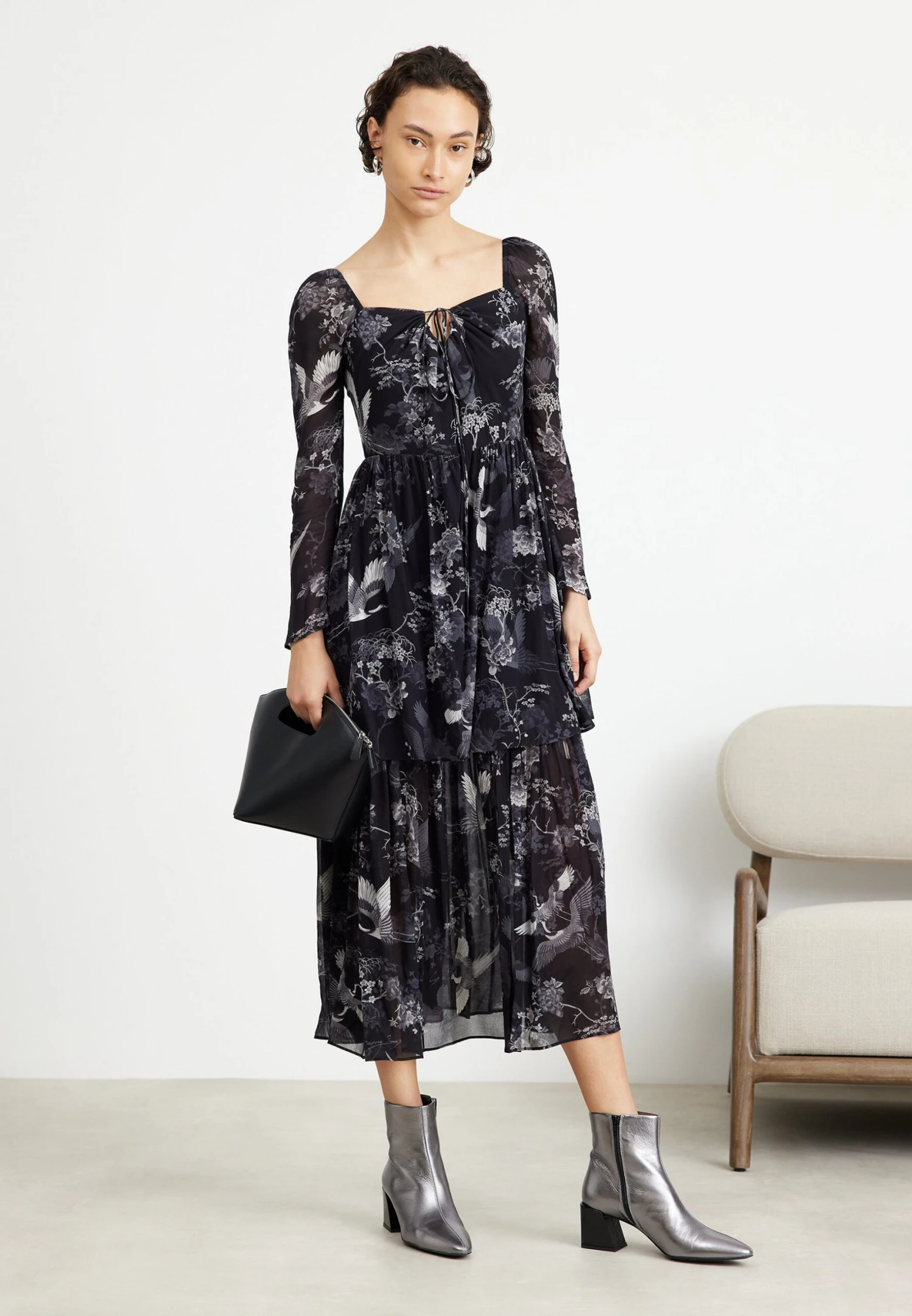 AllSaints Devyn Peggy DressVestito EstivoBlack Donna Vestiti A0Q21C0TR-Q11 2 AllSaints Devyn Peggy DressVestito EstivoBlack Donna Vestiti A0Q21C0TR-Q11 - immagine 2