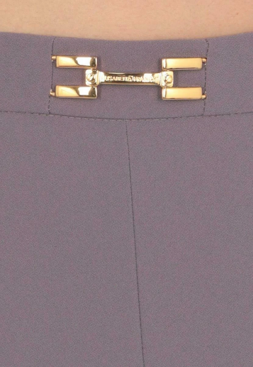 Elisabetta Franchi CrepePantaloniPurple Donna Pantaloni EF121A09F-I11 3 Elisabetta Franchi CrepePantaloniPurple Donna Pantaloni EF121A09F-I11 - immagine 3