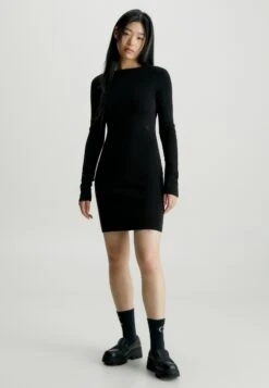 Calvin Klein Jeans Open BackTubinoCk Black Donna Vestiti C1821C0H8-Q11