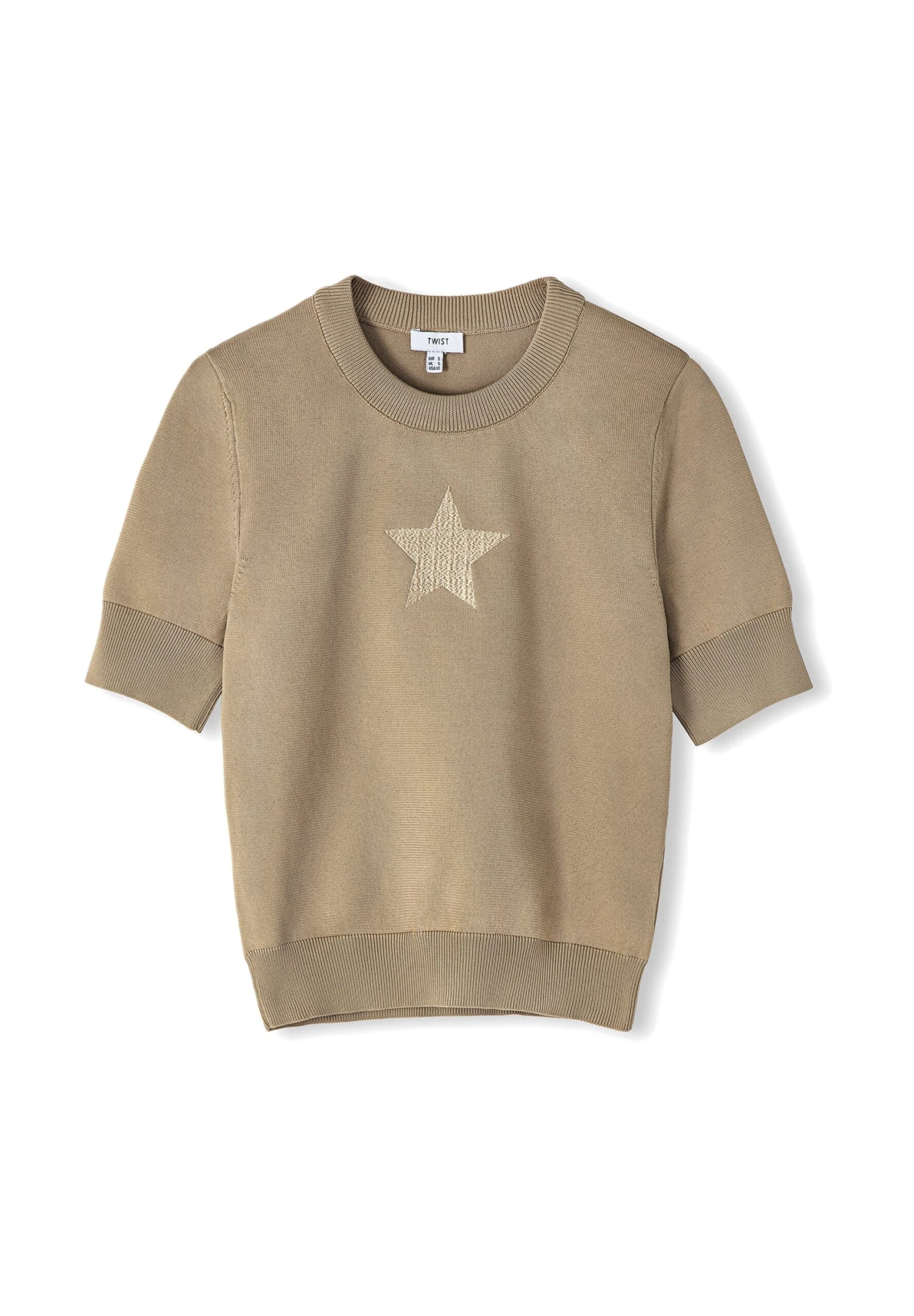 Twist Star Embroidered - T-Shirt Con Stampa - Camel 5 Twist Star Embroidered - T-Shirt Con Stampa - Camel - immagine 5