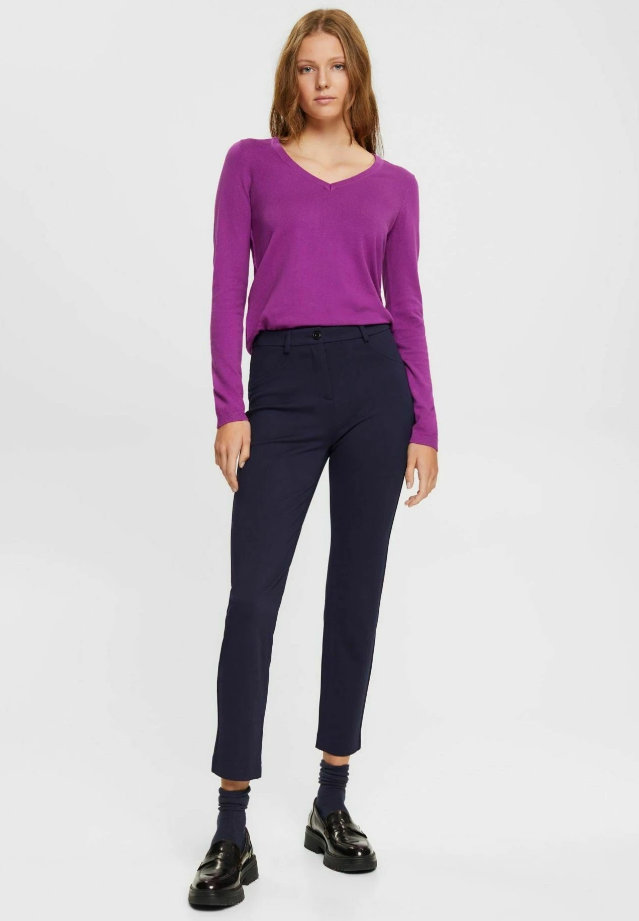 ESPRIT Woven RegularPantaloniNavy Donna Pantaloni ES121A128-K11 6 ESPRIT Woven RegularPantaloniNavy Donna Pantaloni ES121A128-K11 - immagine 6