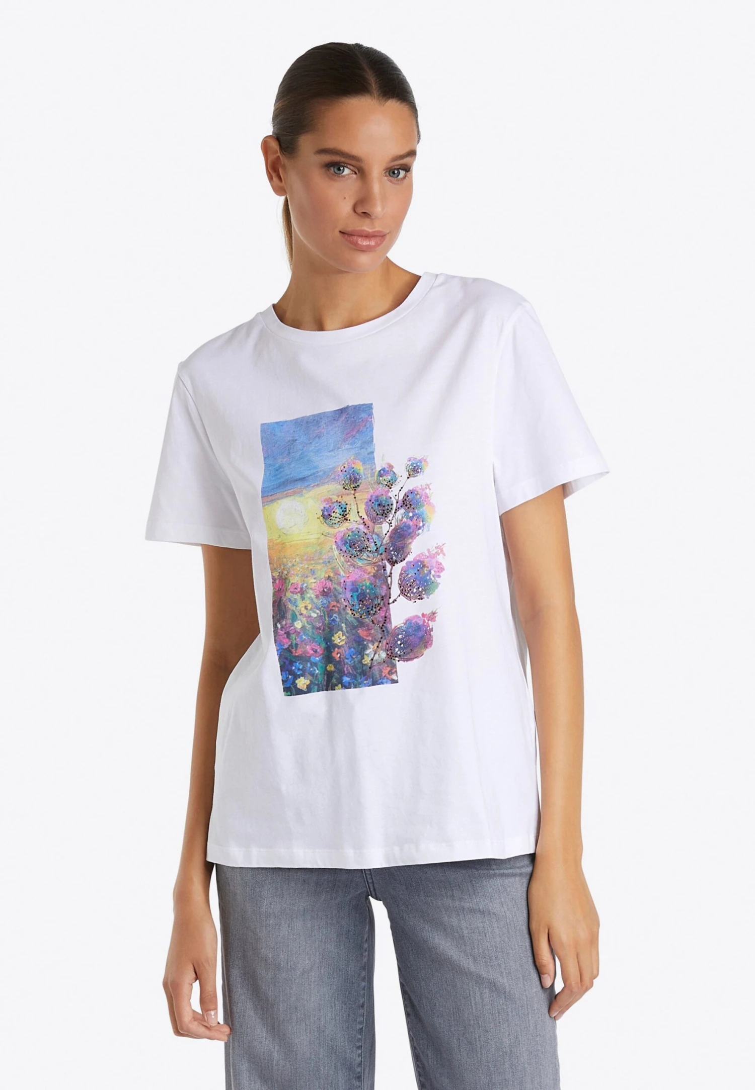 Rich&royal Mit Print Und StrassT-Shirt Con StampaWhite Donna T-shirt E Top RI521D0NF-A11 1 Rich&royal Mit Print Und StrassT-Shirt Con StampaWhite Donna T-shirt E Top RI521D0NF-A11