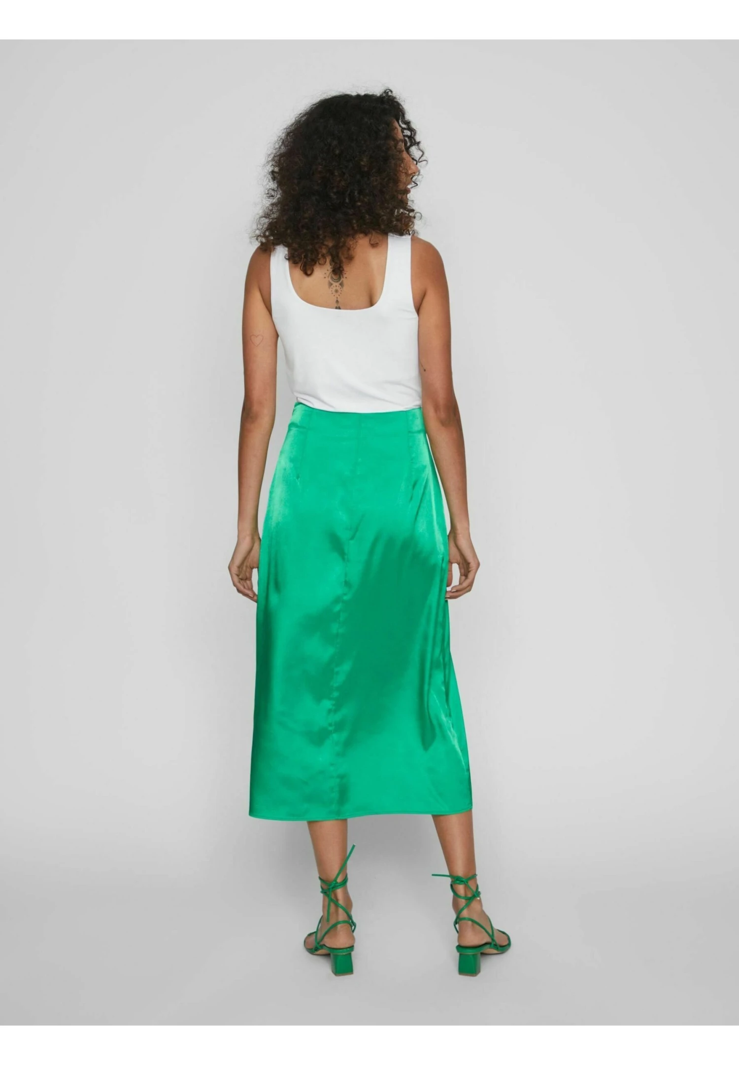 Vila High Waist - Gonna A Campana - Bright Green 3 Vila High Waist - Gonna A Campana - Bright Green - immagine 3