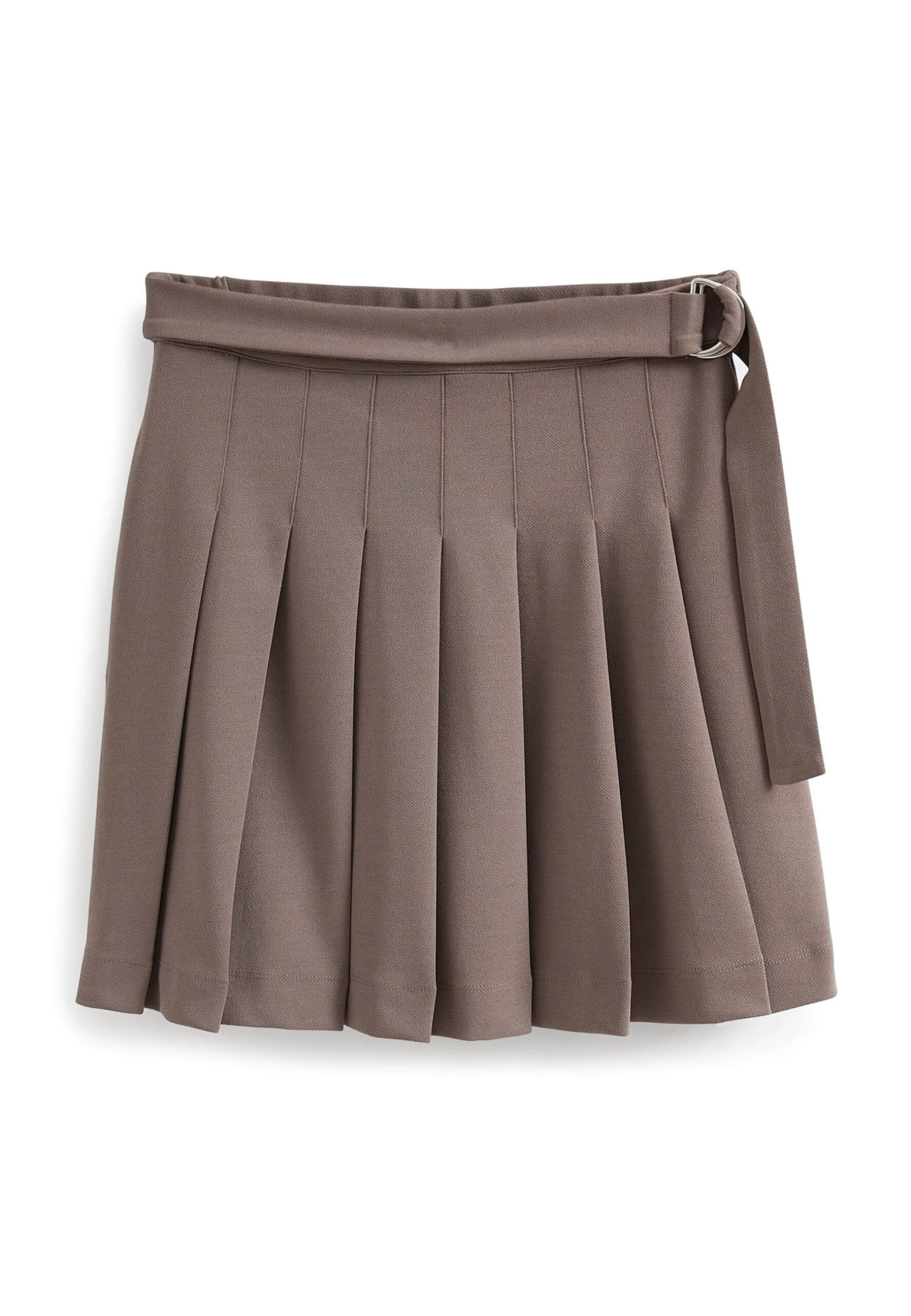 Next Pleated Mini Skirt - Gonna A Campana - Taupe Brown 5 Next Pleated Mini Skirt - Gonna A Campana - Taupe Brown - immagine 5