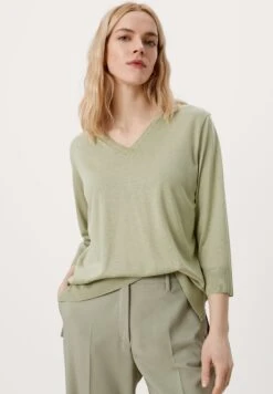 Prima pagina 5 S.Oliver BLACK LABEL Mit RippdetailsMaglietta A Manica LungaLight Khaki Donna T-shirt E Top SOA21D0B4-M11