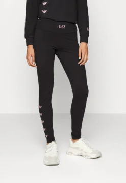 EA7 Emporio Armani LeggingsBlack/White Donna Pantaloni EA721A01H-Q11