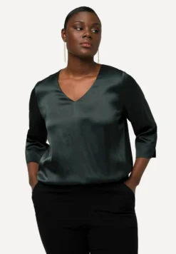 Ulla Popken V-Ausschnitt3/4-ArmCamicettaNachtgrün Donna Camicie E Bluse UP121E29Q-M11 -Vendite Next 19867ba8b653423098c448e501707611 scaled
