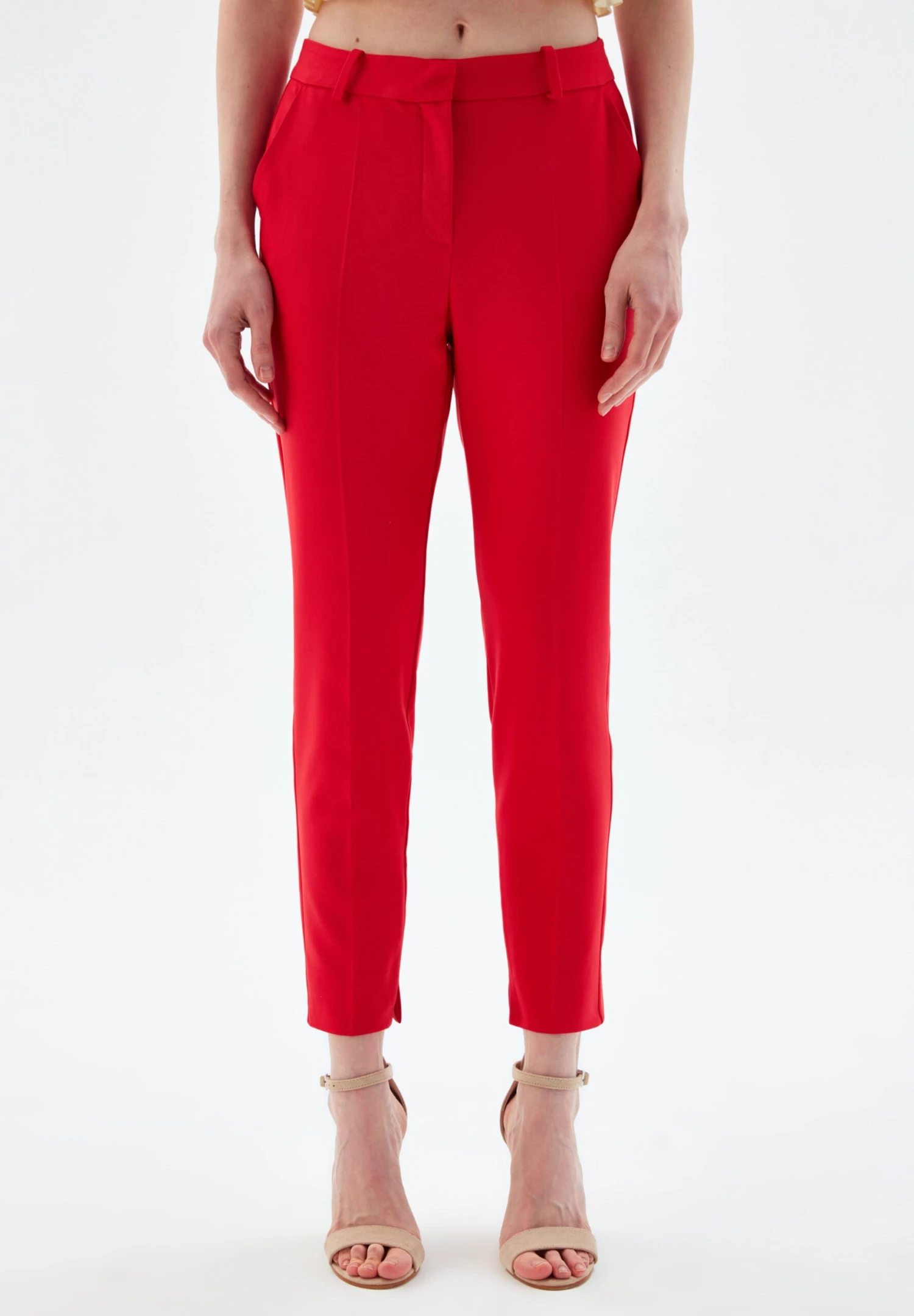 SlitPantaloniRed Donna Pantaloni ADK21A00C-G11 1 SlitPantaloniRed Donna Pantaloni ADK21A00C-G11