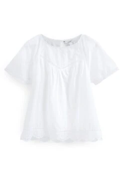 Next Short Sleeve Broderie T-ShirtCamicettaWhite Donna Camicie E Bluse NX321E1WB-A11 -Vendite Next 1ef485ab47184925bbff90489e4b3ff8