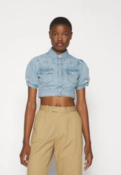 RE/DONE Midriff - Camicia - Blue Mist 9 RE/DONE Midriff - Camicia - Blue Mist -Vendite Next 1fd664f441e4451d8da531d029547c18