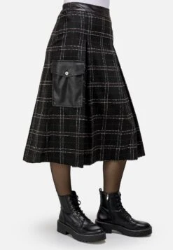 HELMIDGE Karorock - Gonna A Pieghe - Schwarz -Vendite Next 20c6509ca63140cc9683e8d9789225ab