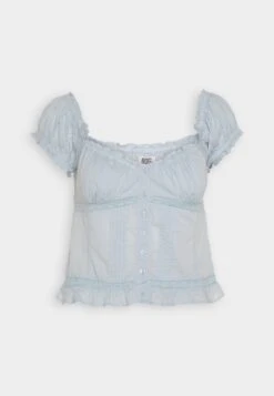 BDG Urban Outfitters Femme Ruched BlouseCamicettaPowder Blue Donna Camicie E Bluse QX721E023-K11