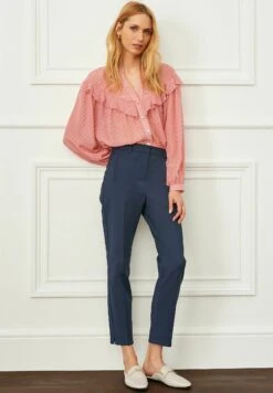 Next Tailored Capri TrousersPantaloniNavy Blue Donna Pantaloni NX321A18L-K11