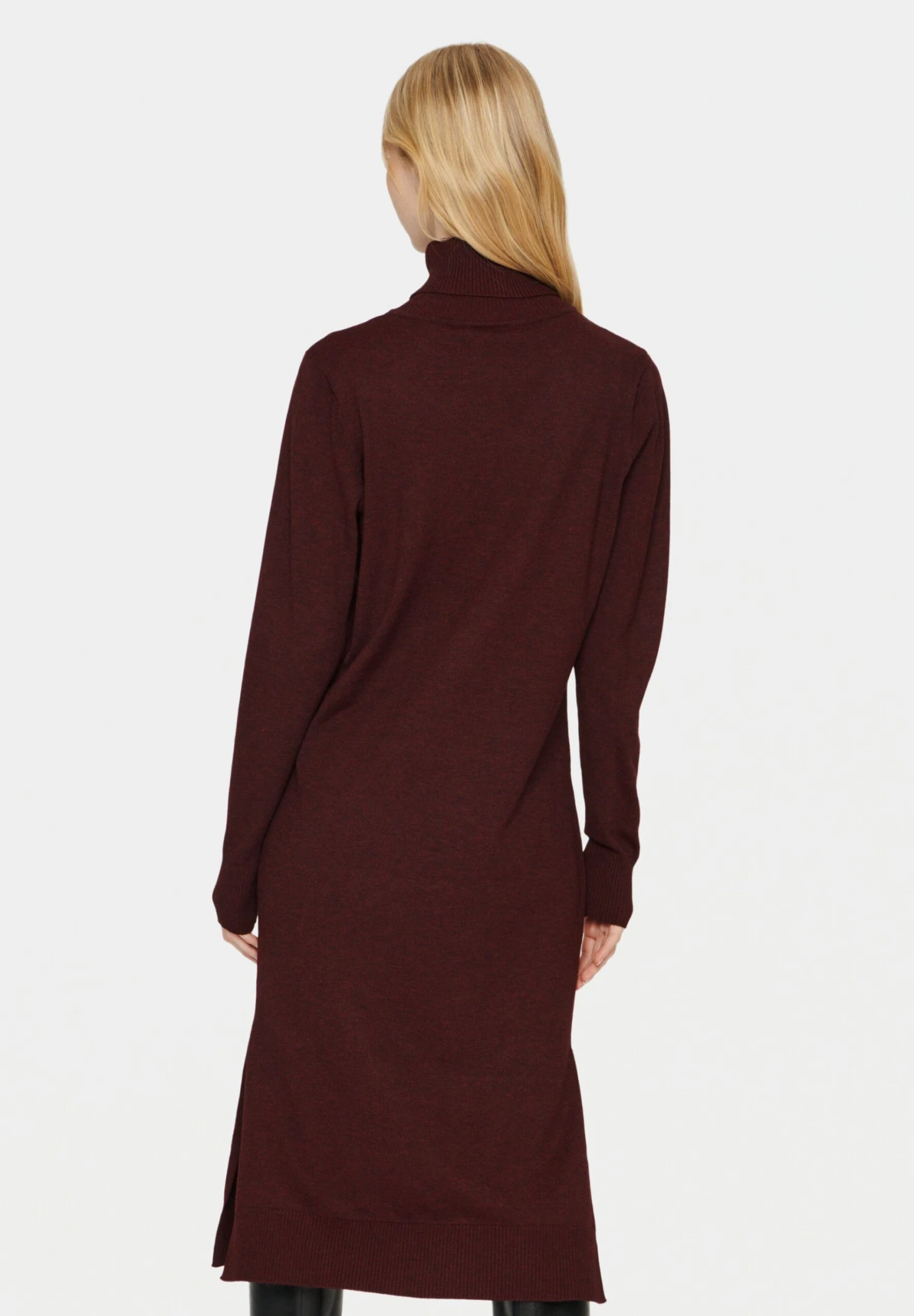 Saint Tropez Mila Roll Neck Abito In MagliaTawny Port Melange Donna Vestiti S2821C0CL-G11 2 Saint Tropez Mila Roll Neck Abito In MagliaTawny Port Melange Donna Vestiti S2821C0CL-G11 - immagine 2