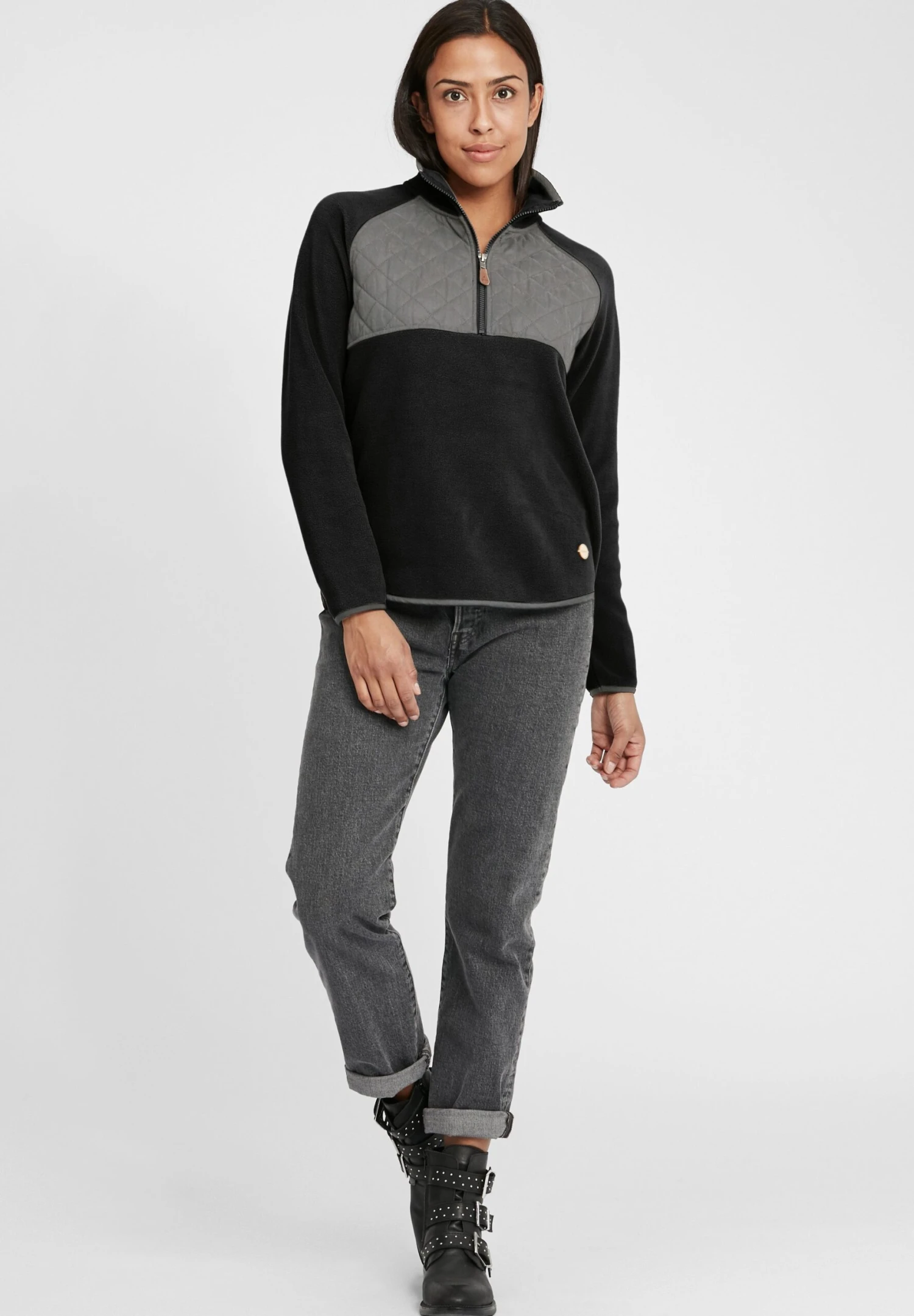 OXMO Oxmalita - Felpa In Pile - Black 2 OXMO Oxmalita - Felpa In Pile - Black - immagine 2