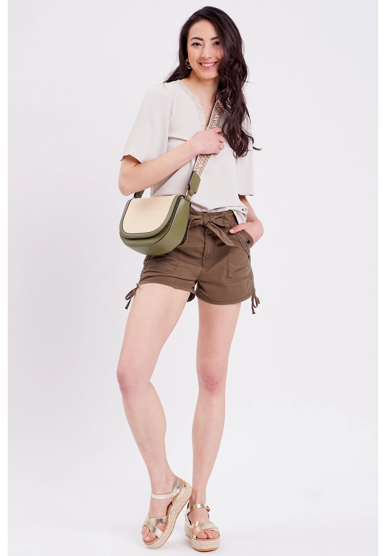 Kurzen ÄrmelnCamicettaSable Donna Camicie E Bluse C2P21E0BC-B11 2 Kurzen ÄrmelnCamicettaSable Donna Camicie E Bluse C2P21E0BC-B11 - immagine 2