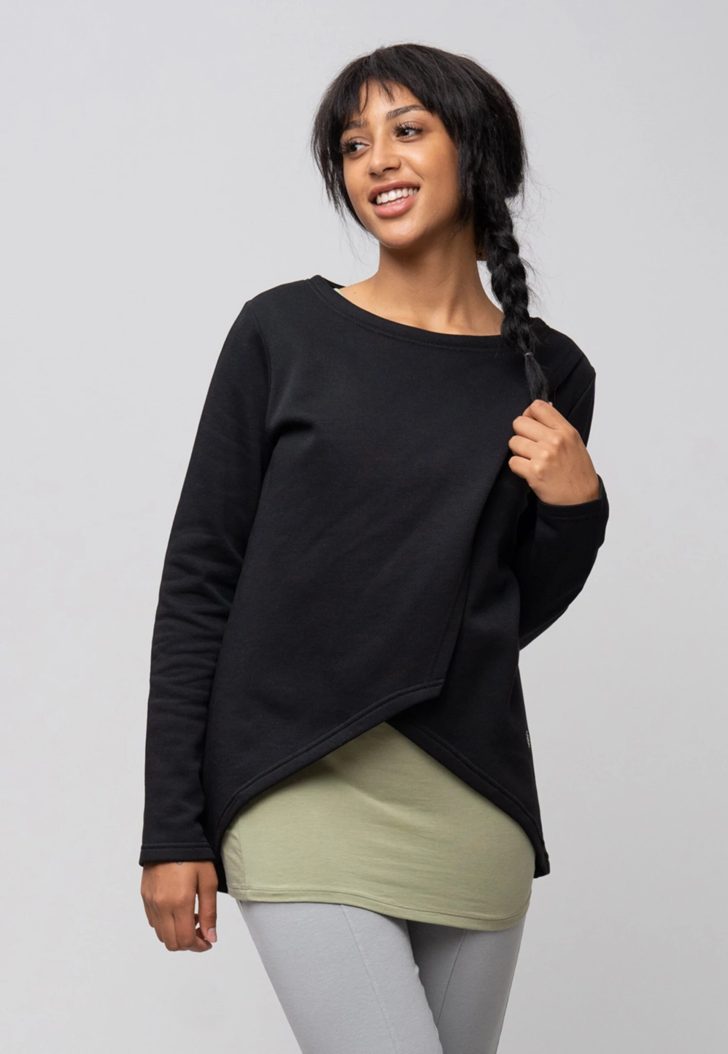 NursingFelpaBlack Donna Felpe S5H21I001-Q11 3 NursingFelpaBlack Donna Felpe S5H21I001-Q11 - immagine 3