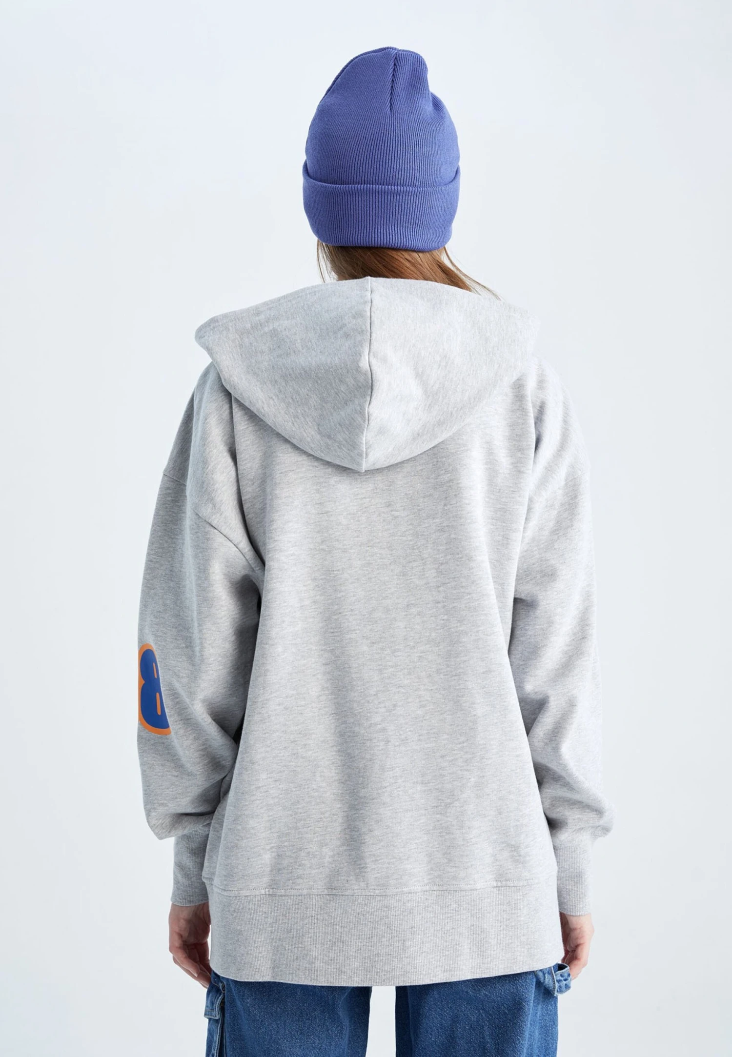 DeFacto Fit Combination Clothing - Felpa Con Zip - Grey 3 DeFacto Fit Combination Clothing - Felpa Con Zip - Grey - immagine 3