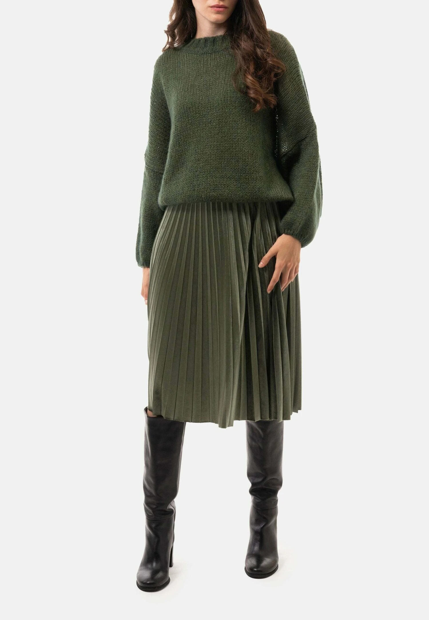 GonnaGonna A CampanaVerde Militare Donna Gonne NN221B01V-M11 2 GonnaGonna A CampanaVerde Militare Donna Gonne NN221B01V-M11 - immagine 2