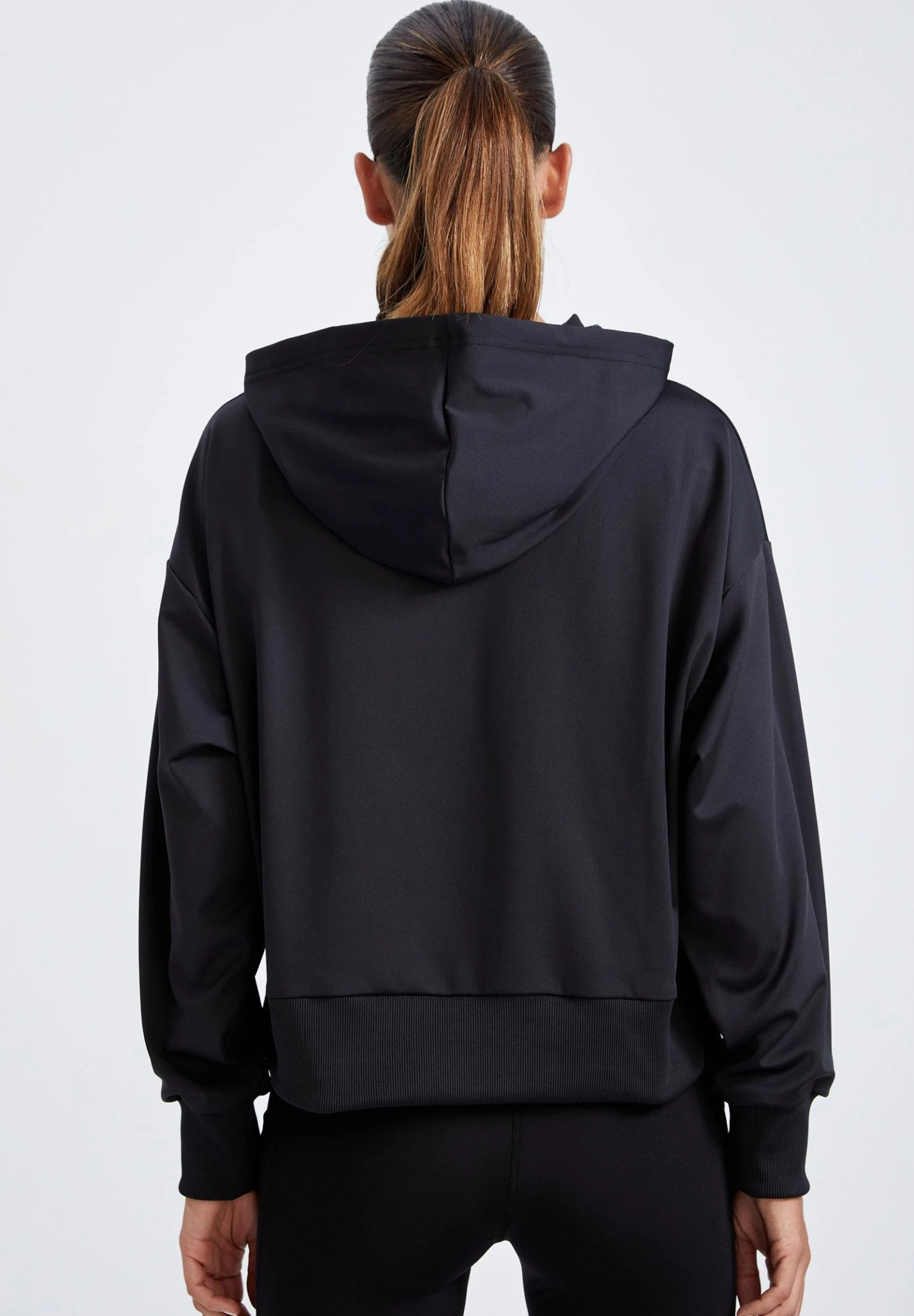 DeFacto Cover Up Felpa Con CappuccioBlack Donna Felpe DEZ21J0IY-Q11 3 DeFacto Cover Up Felpa Con CappuccioBlack Donna Felpe DEZ21J0IY-Q11 - immagine 3