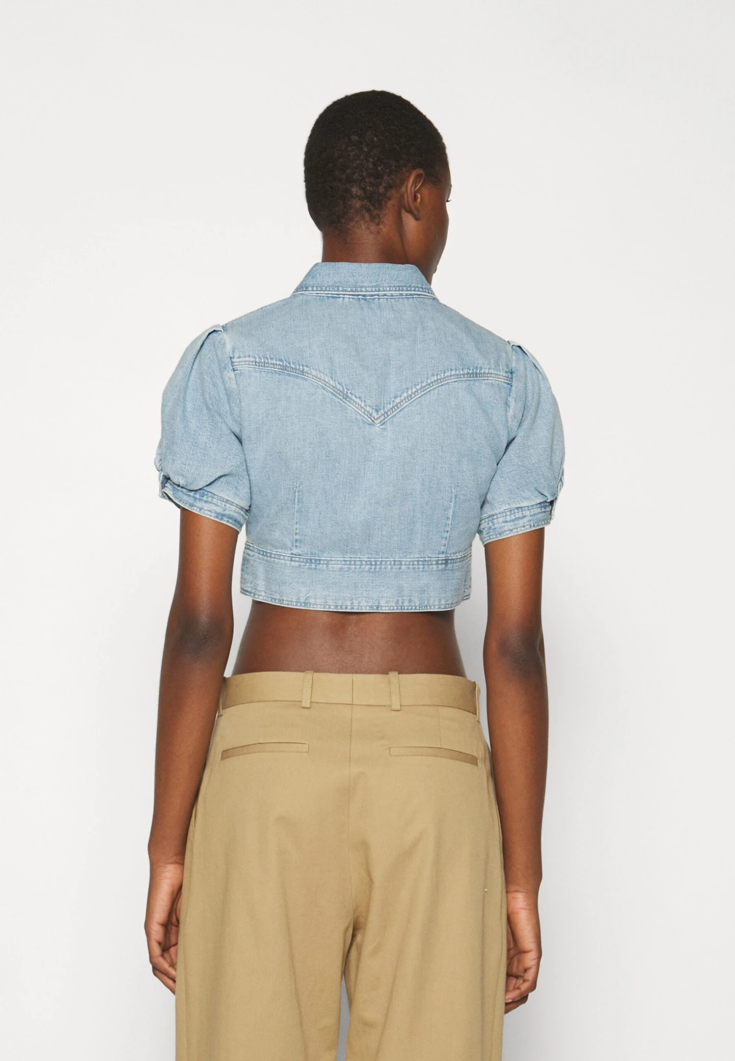 RE/DONE Midriff - Camicia - Blue Mist 4 RE/DONE Midriff - Camicia - Blue Mist - immagine 4