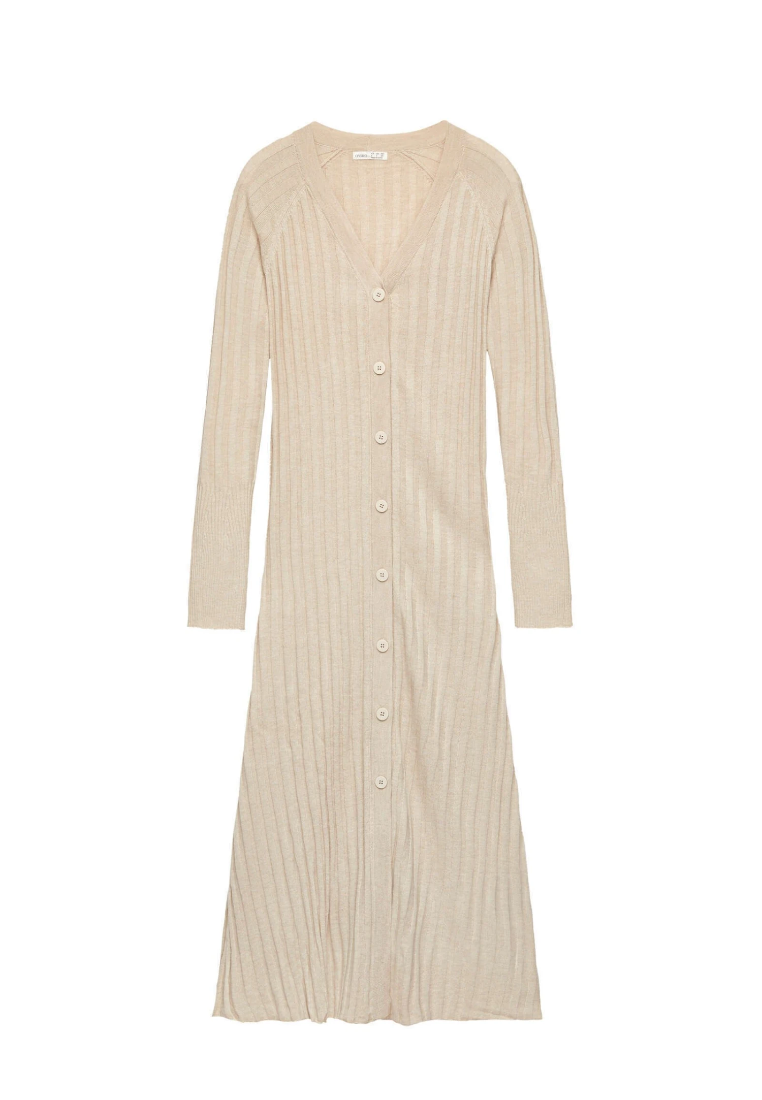 Oysho ButtonedAbito In MagliaBeige Donna Vestiti OY121C0CP-B11 7 Oysho ButtonedAbito In MagliaBeige Donna Vestiti OY121C0CP-B11 - immagine 7