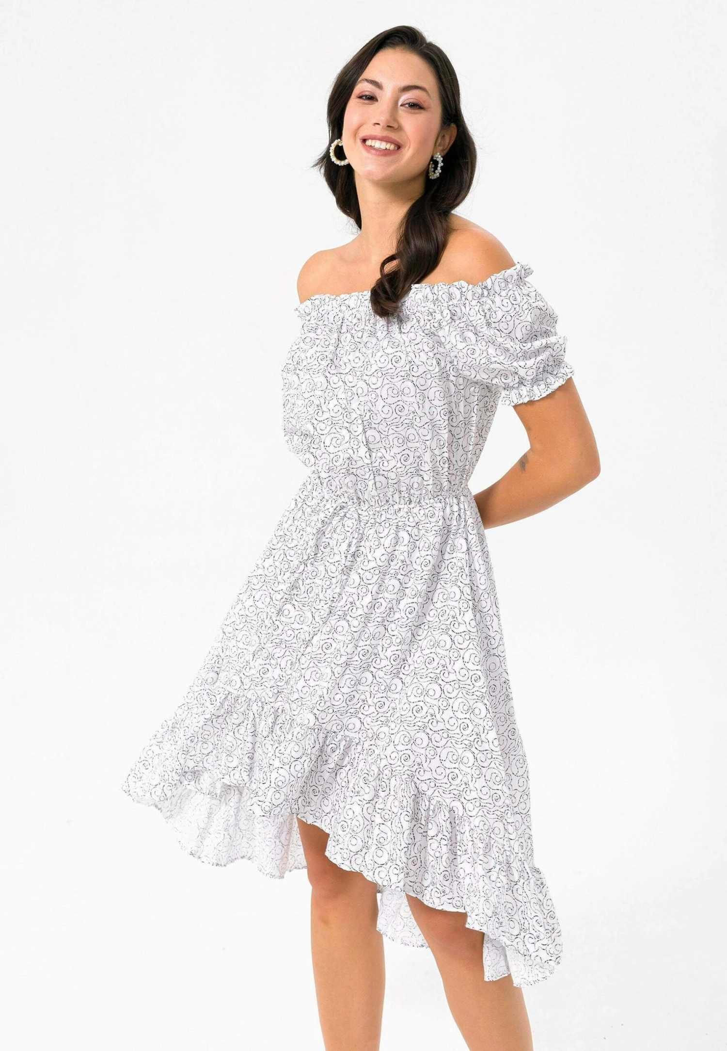 Vestito EstivoWhite/Black Donna Vestiti D4H21C00F-A11 1 Vestito EstivoWhite/Black Donna Vestiti D4H21C00F-A11