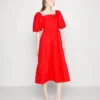 DKNY Tiered Dress - Vestito Estivo - Mars Red