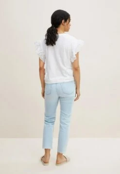 TOM TAILOR Denim Mit VolantT-Shirt Con StampaWhite Donna T-shirt E Top TO721E0NB-A11 -Vendite Next 381c08a6d0a24a70b6ff205949a42003