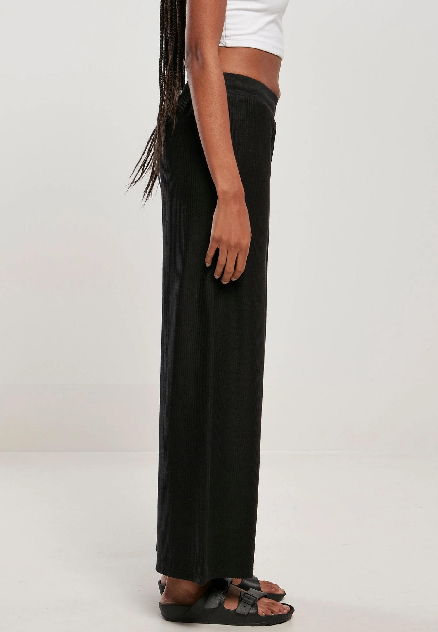 URBAN CLASSICS TerryPantaloniBlack Donna Pantaloni UR621A060-Q11 5 URBAN CLASSICS TerryPantaloniBlack Donna Pantaloni UR621A060-Q11 - immagine 5