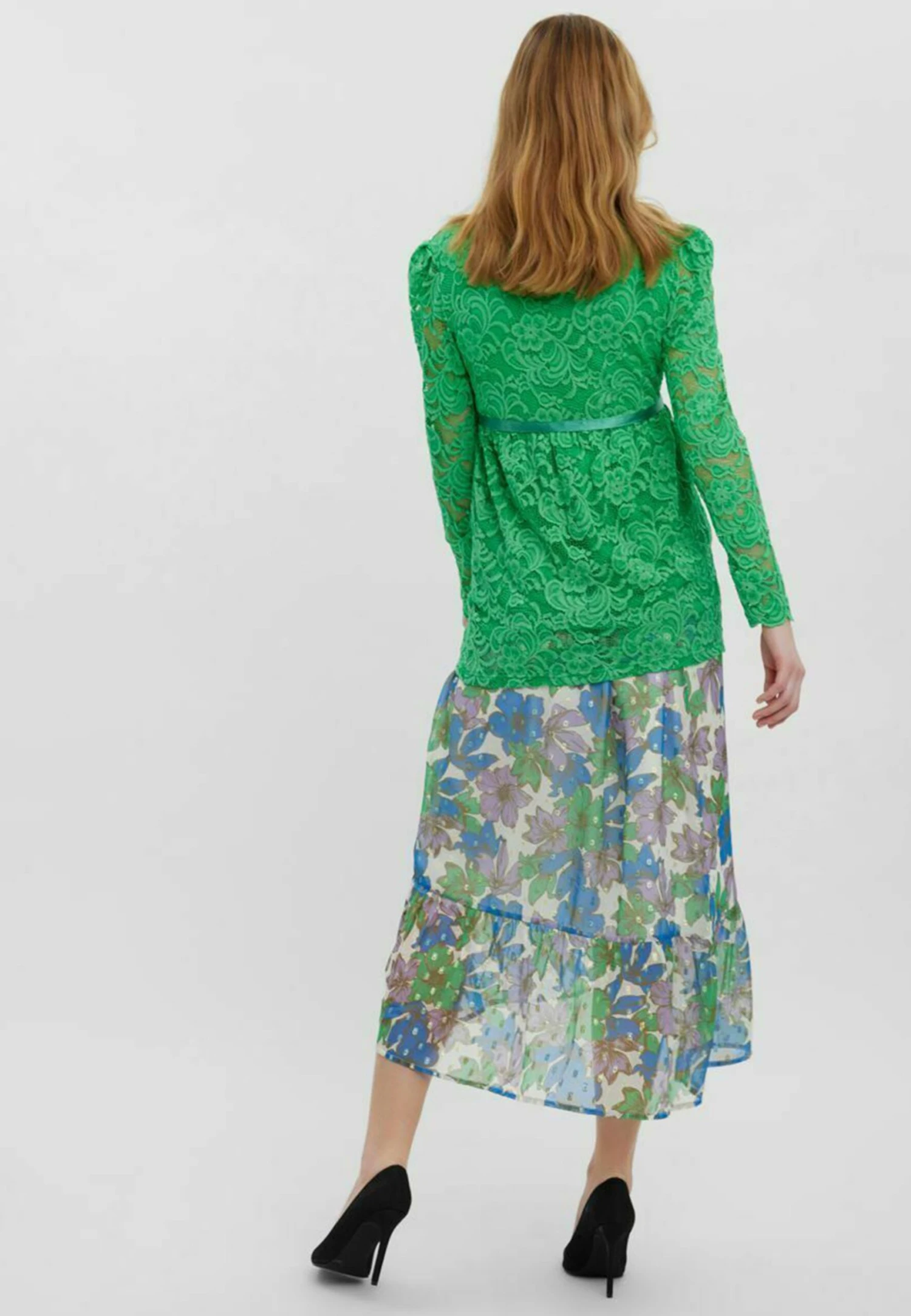 Mamalicious MlmivaneCamicettaKelly Green Donna Camicie E Bluse M6421E037-M11 3 Mamalicious MlmivaneCamicettaKelly Green Donna Camicie E Bluse M6421E037-M11 - immagine 3