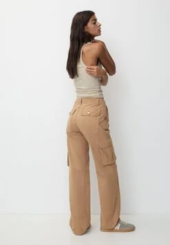 PULL & BEAR BasicPantaloni CargoCamel Donna Pantaloni PUC21A0UZ-B11 8 PULL & BEAR BasicPantaloni CargoCamel Donna Pantaloni PUC21A0UZ-B11 -Vendite Next 3c7560b88fc946cd82620b244559c405