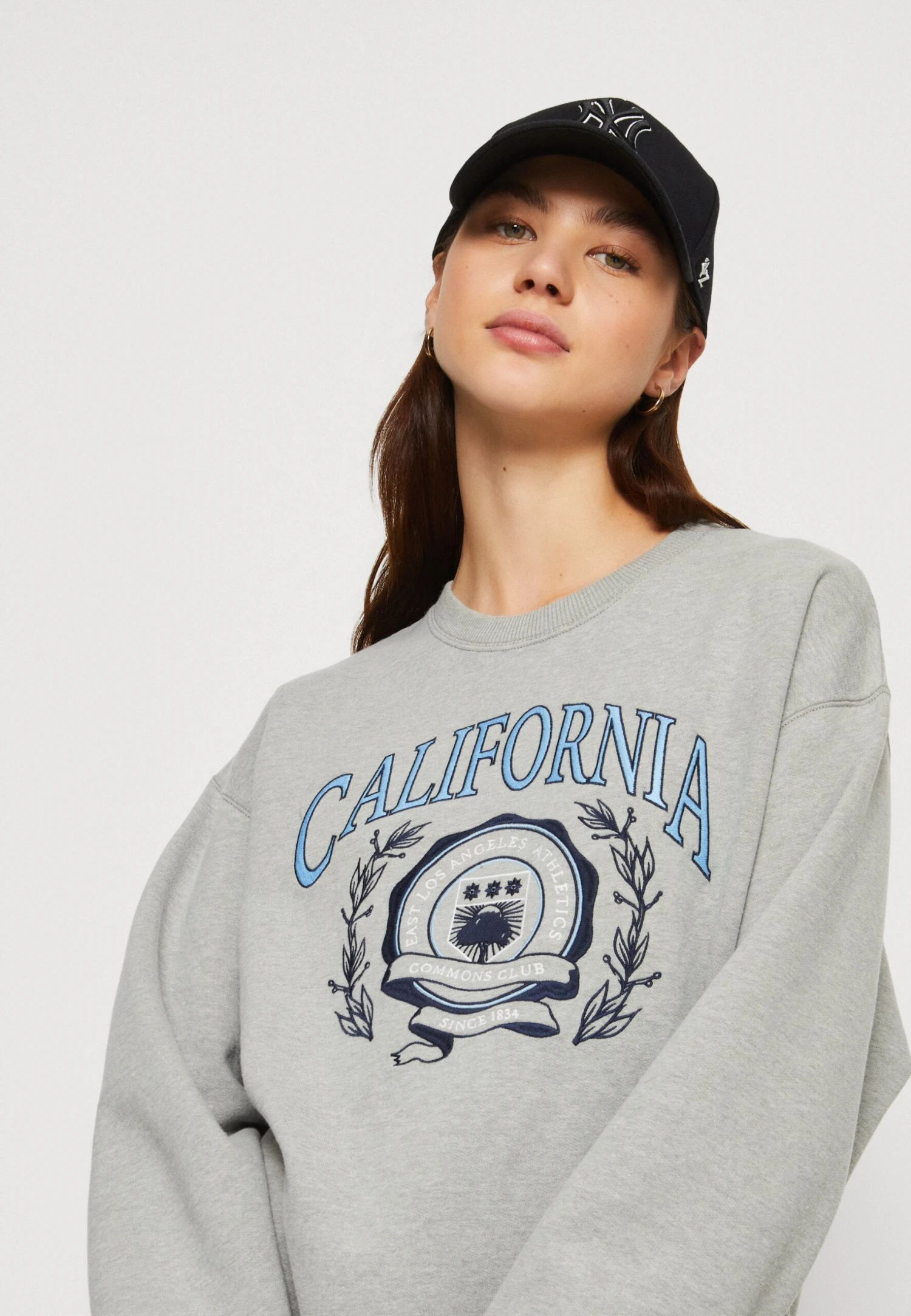 Hollister Co. Trend CrewFelpaLight Grey Donna Felpe H0421J076-C11 4 Hollister Co. Trend CrewFelpaLight Grey Donna Felpe H0421J076-C11 - immagine 4