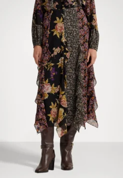 Bothnay MidGonna A TubinoBlack/Tan/Multi Donna Gonne LAR21B00B-Q11