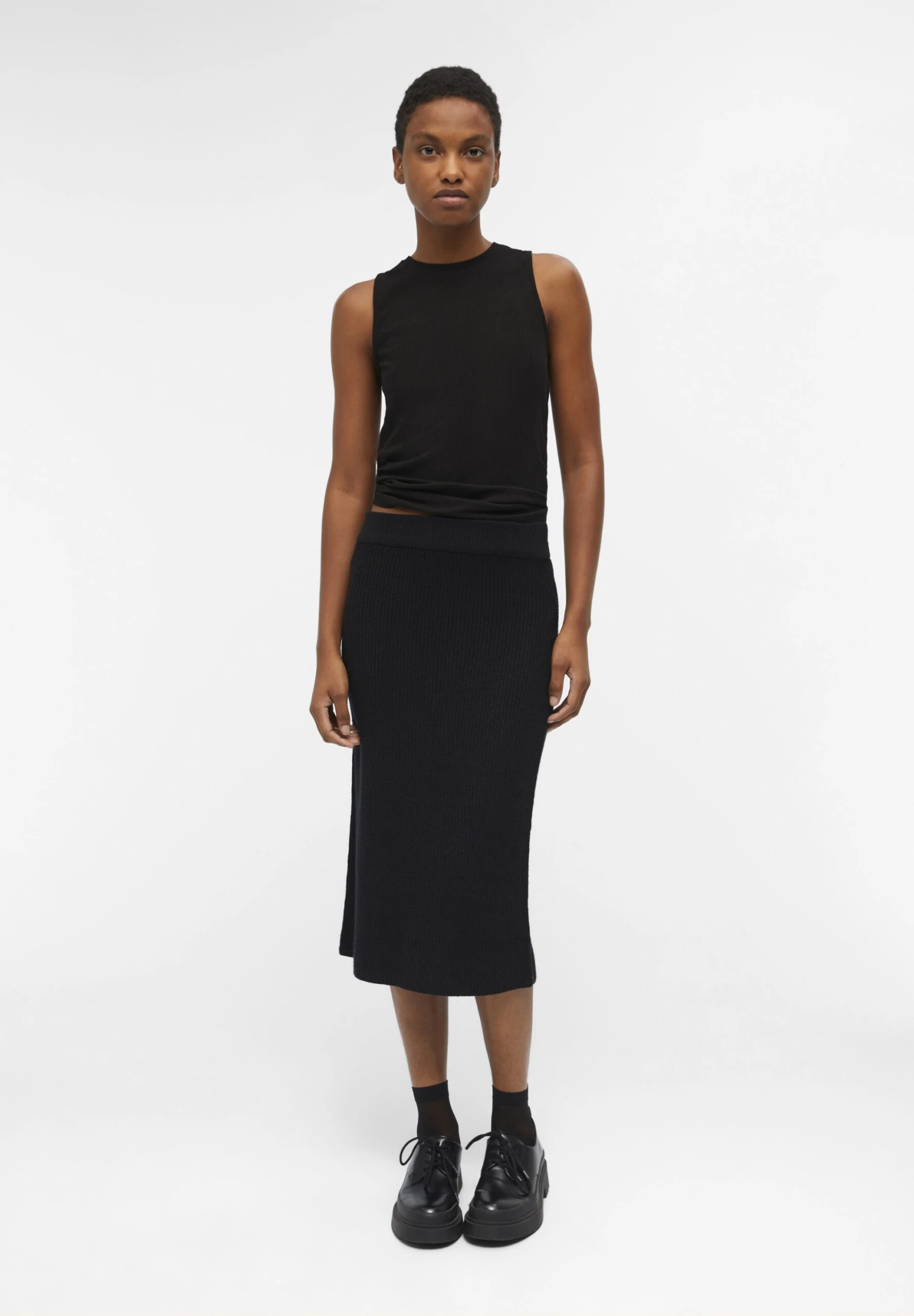 Object MidiGonna A TubinoBlack Donna Gonne OB121B09L-Q11 3 Object MidiGonna A TubinoBlack Donna Gonne OB121B09L-Q11 - immagine 3