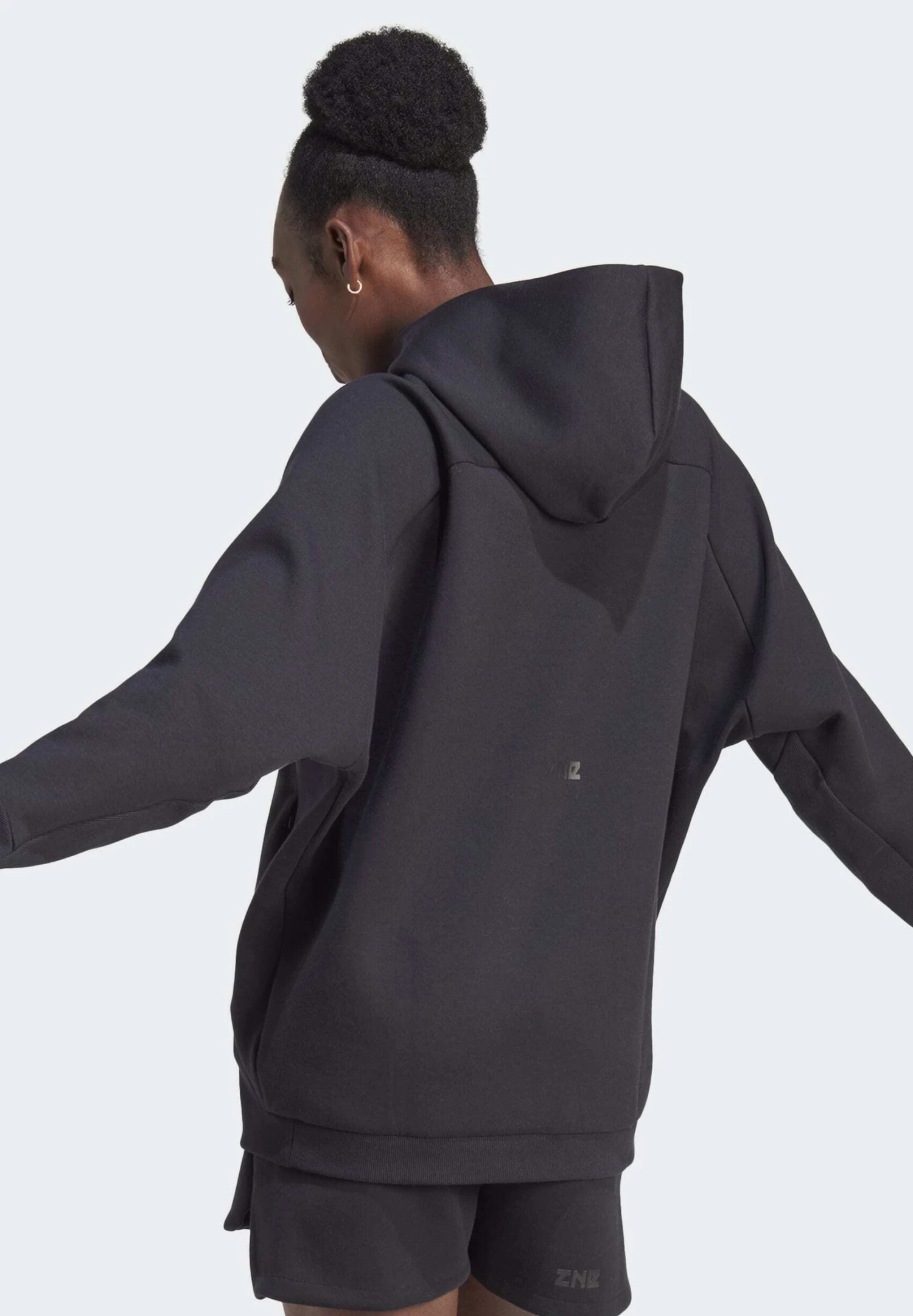 Adidas Sportswear Z N EFelpa Con CappuccioBlack Donna Felpe ADQ21J01F-Q11 2 Adidas Sportswear Z N EFelpa Con CappuccioBlack Donna Felpe ADQ21J01F-Q11 - immagine 2