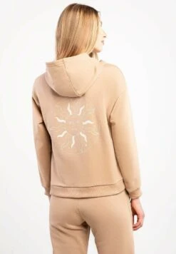 Hae- Felpa Con Cappuccio - Camel