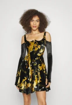 ChainVestito EstivoBlack/Gold Donna Vestiti VEI21C0BW-Q11