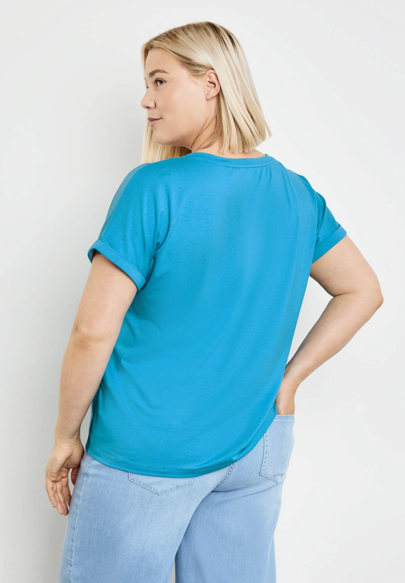 Short Sleeve ShirtT-Shirt Con StampaRiver Blue Gemustert Donna T-shirt E Top SQ621D0CU-K11 2 Short Sleeve ShirtT-Shirt Con StampaRiver Blue Gemustert Donna T-shirt E Top SQ621D0CU-K11 - immagine 2