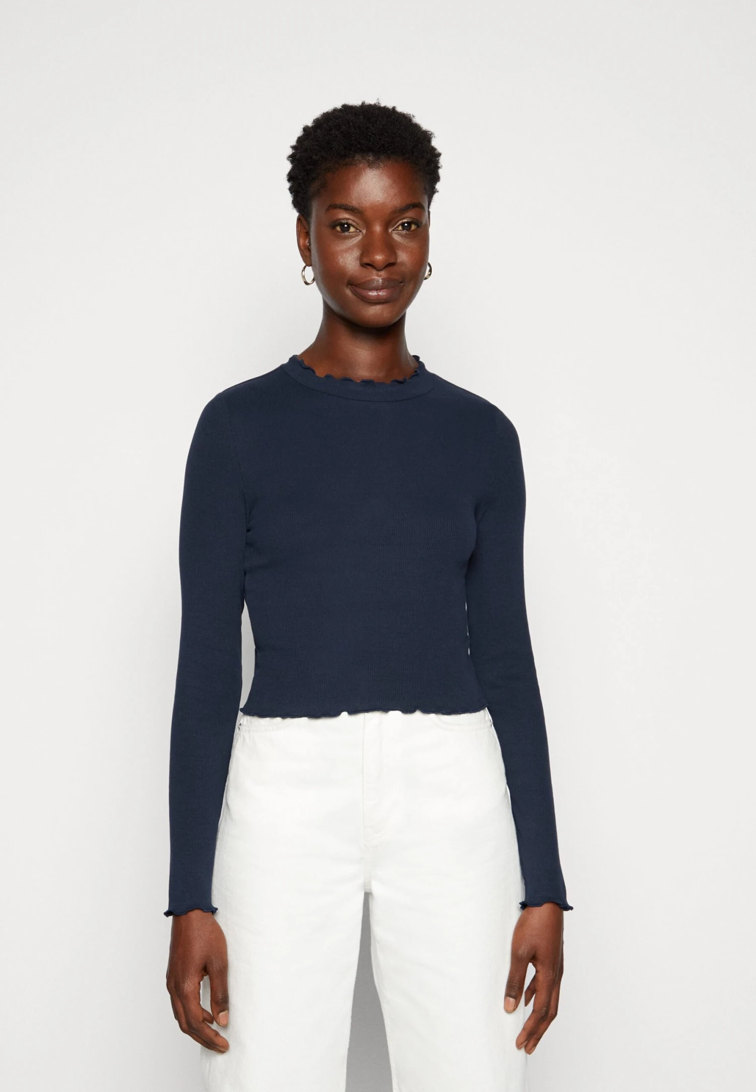 TOM TAILOR Denim MockneckMaglietta A Manica LungaSky Captain Blue Donna T-shirt E Top TO721D0ZK-K11 1 TOM TAILOR Denim MockneckMaglietta A Manica LungaSky Captain Blue Donna T-shirt E Top TO721D0ZK-K11