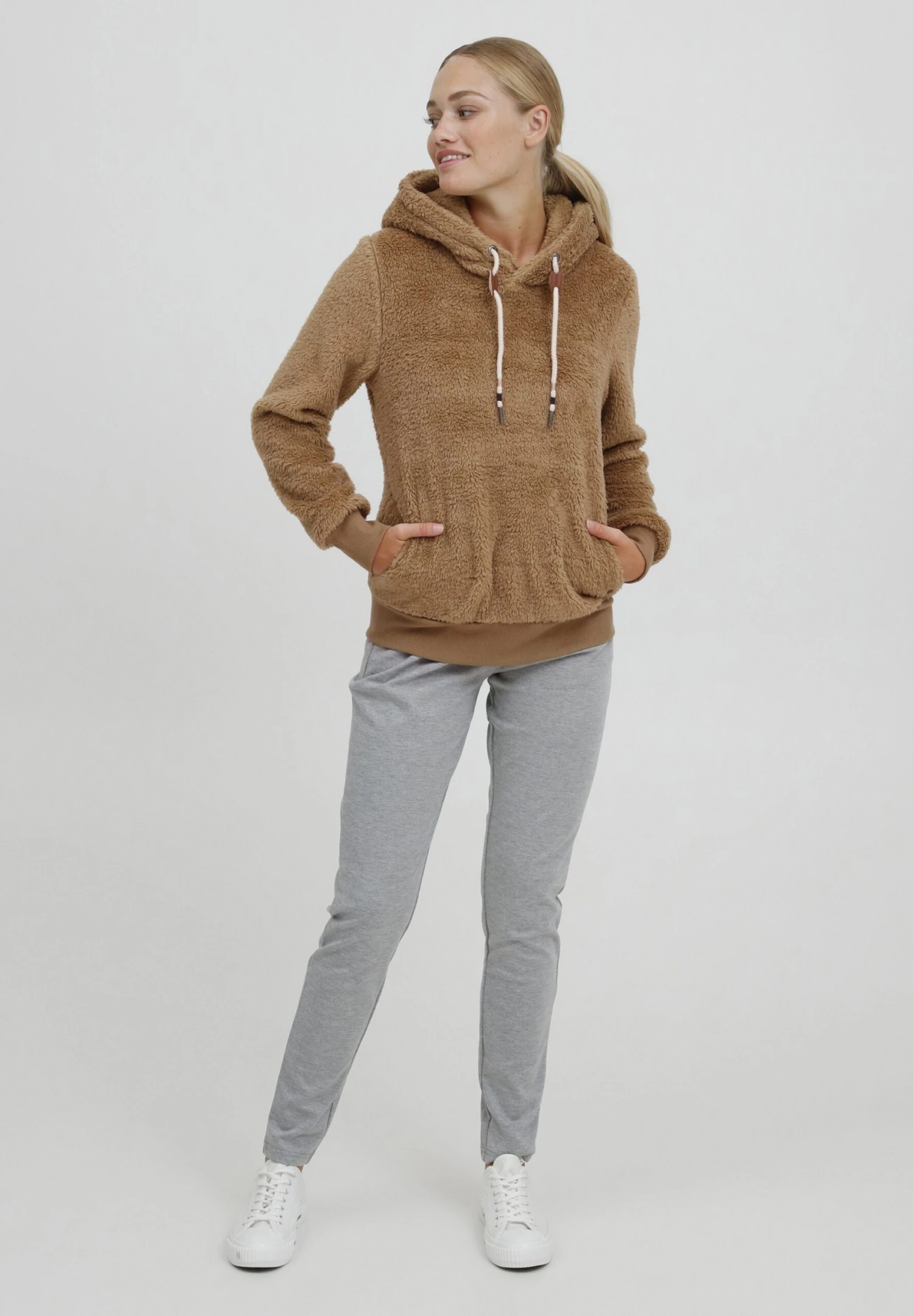 OXMO Oxanniken - Felpa In Pile - Kelp 2 OXMO Oxanniken - Felpa In Pile - Kelp - immagine 2