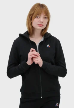 Le Coq Sportif EssentielsFelpa Con ZipBlack Donna Felpe LE121J00J-Q11