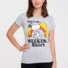 Logoshirt ComicsPeanutsSnoopy & WoodstockWeekendT-Shirt Con StampaGrau-Meliert Donna T-shirt E Top S3421E012-C11