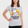 Logoshirt ComicsPeanutsSnoopy & WoodstockWeekendT-Shirt Con StampaGrau-Meliert Donna T-shirt E Top S3421E012-C11