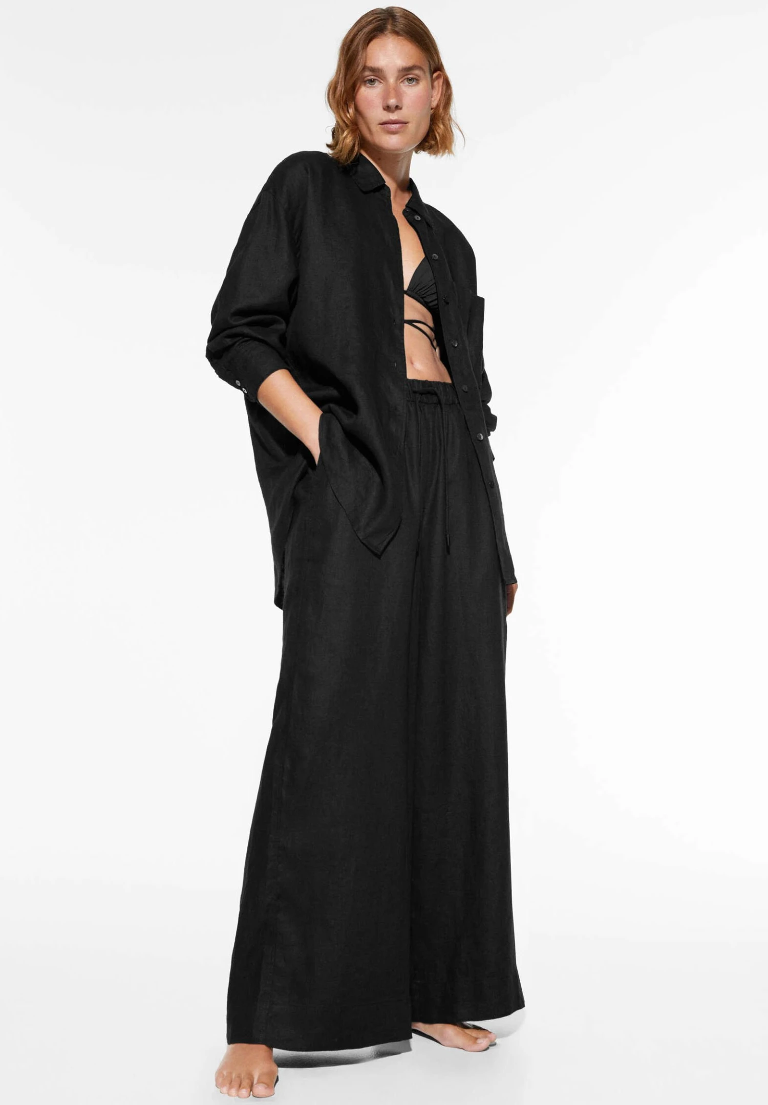 Oysho GinghamLong-SleevedCamiciaBlack Donna Camicie E Bluse OY121E06K-Q11 2 Oysho GinghamLong-SleevedCamiciaBlack Donna Camicie E Bluse OY121E06K-Q11 - immagine 2