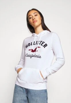 Hollister Co. Terry Tech CoreFelpa Con CappuccioWhite Donna Felpe H0421J03D-A11 -Vendite Next 5045cb9ce5234b608481e5568de1c49c