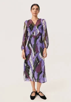 Soaked In Luxury Josefine WrapVestito EstivoPassion Flower Rock Print Donna Vestiti SO921C0F0-I11